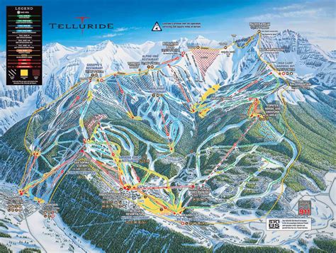 Telluride trail map. Number of Lift. 18. Skiable Acres. 2000. Longest Run. 4.6 miles / 7.4 km. Related Pages: Resorts , Resorts - Colorado , Arapahoe Basin , Aspen , Beaver Creek … 