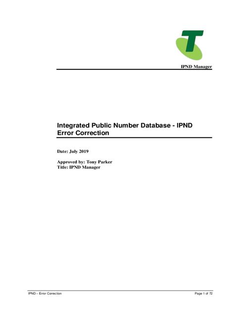 Telstra - Integrated Public Number Database (IPND