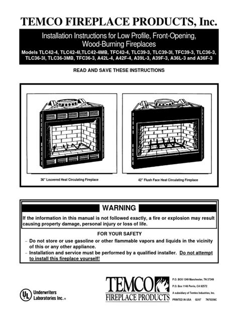 Temco fireplace manuals. Web save save temco fireplace manual for later. Always compare the picture on our website with the actual part in your fireplace. Box 1349 Manchester, Tn 37349. Web temco fireplace manuals. 0 ratings 0% found this document useful (0 votes) 438 views 17 pages. Web buy temco gas electric fireplace inserts and wood stove … 