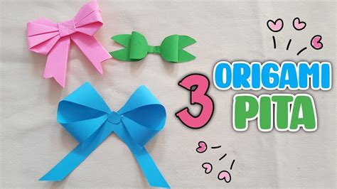 Tempat brosur acrylic 【3 bentuk pita dari kertas origami】