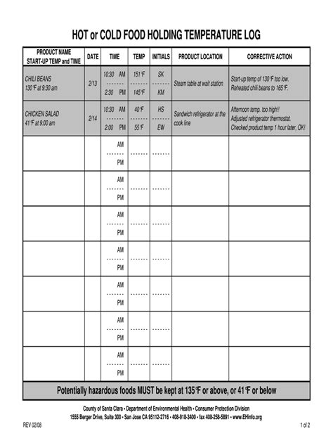 Temperature Log Form Fill Out and Sign Printable PDF Template signNow