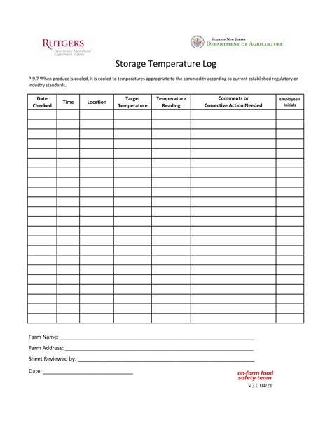 Temperature Log Template Excel For Your Needs Gambaran