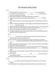 Tempest study guide answers act 1. - A student solutions manual for second course in statistics regression analysis.