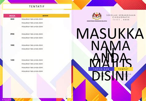 Template Buku Program Tema Klasik CIKGUGRAFIK