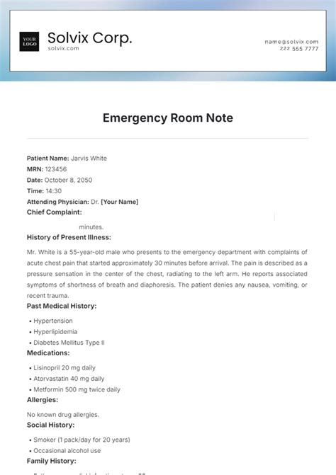 Template Emergency Room Procedure Note