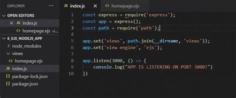 Template Engine Node Js analisis