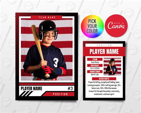 Template For Baseball Cards