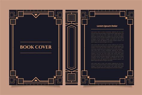 Template For Book Cover With Spine