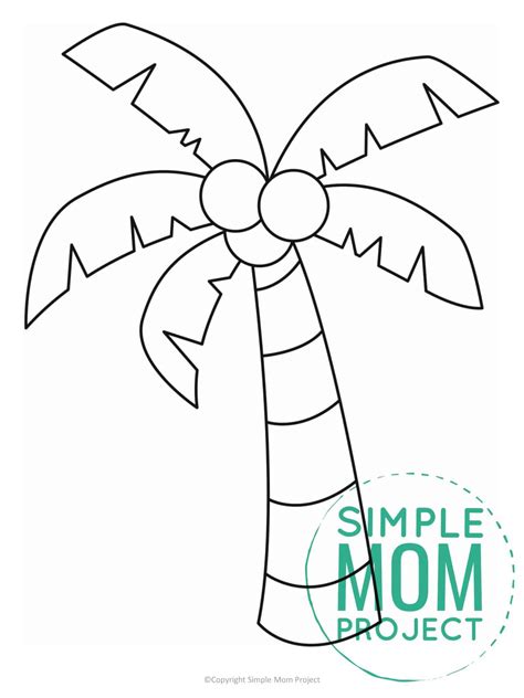 Template For Palm Tree