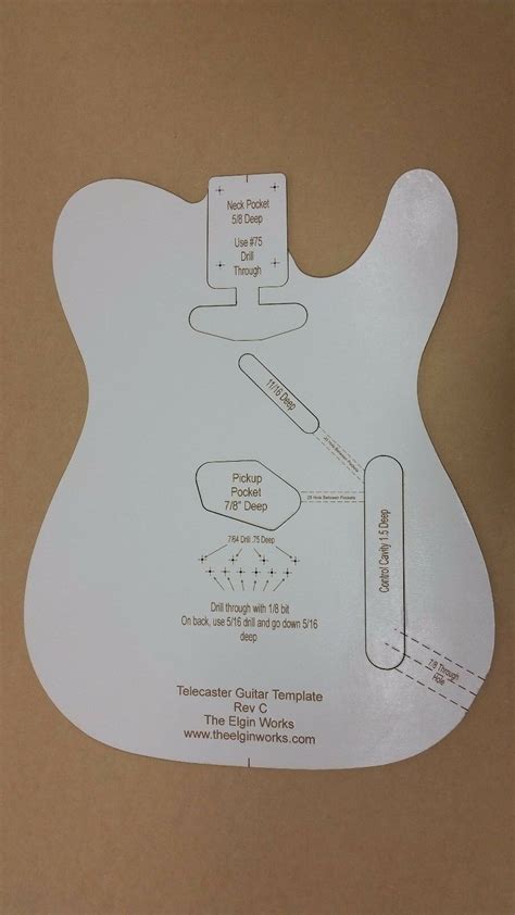 Template For Telecaster Body