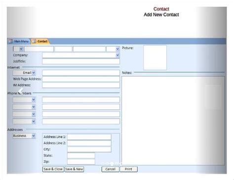 Template Formats Form Download Free Microsoft Access Employee Database Template