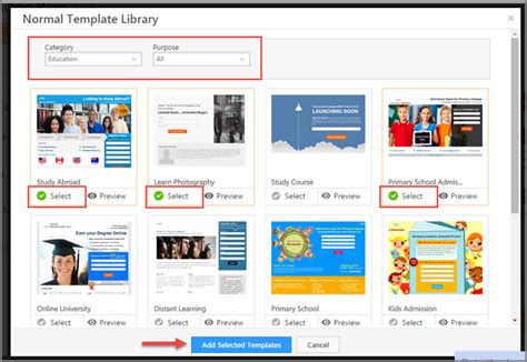 Template Library LeadSquared Help and Support