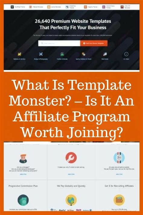 Template Monster Affiliate Program for web designers and web developers