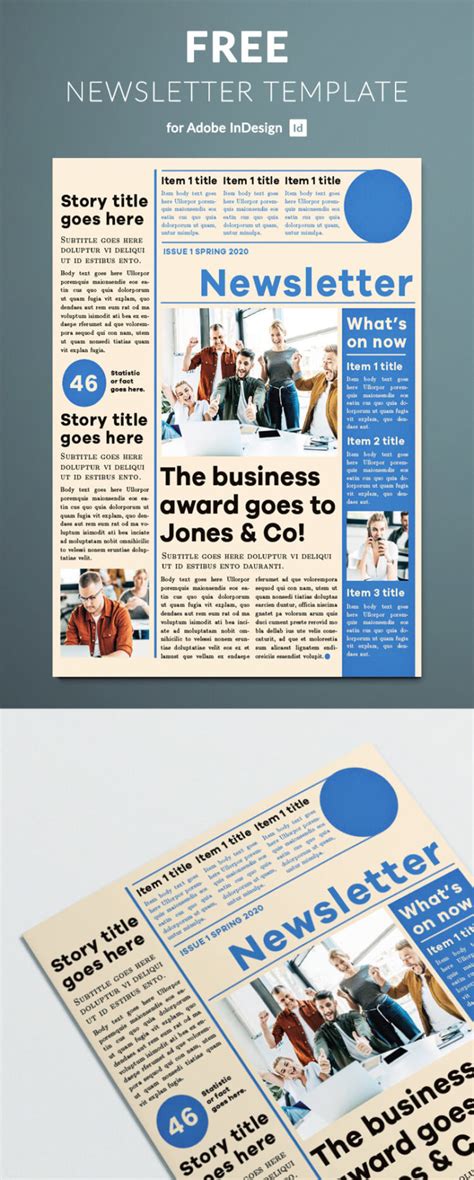Template Newsletter Indesign Free