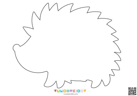 Template Of A Hedgehog