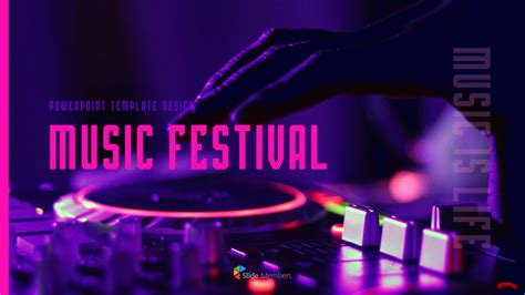 Template PPT Festival Musik Grafik Powerpoint 15,000