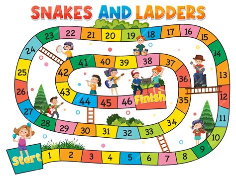 Template Snakes And Ladders