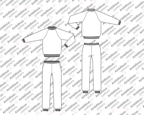 Template Tracksuit Pattern