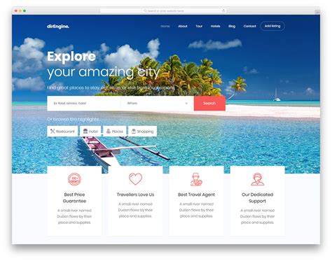Template Website Travel Free