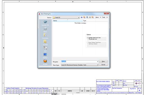 Template in AutoCAD2013 GrabCAD Tutorials