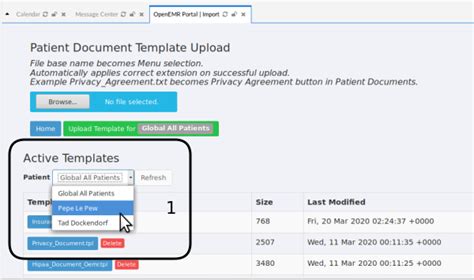 Templates For Patient Documents Openemr Project Wiki