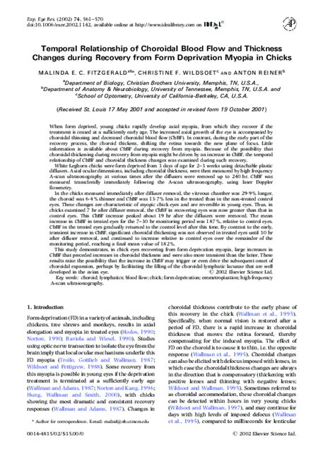 Temporal relationship of choroidal blood flow and thickness …