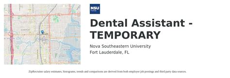 Temporary Dental Assistant Job in Fort Lauderdale, FL at Nova ...