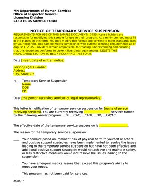 Temporary Suspension Notice - Foundem