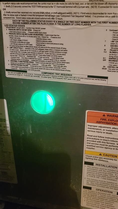 Tempstar furnace blinking green light.  You&rsquo;re choosing enhanced dependability, i...