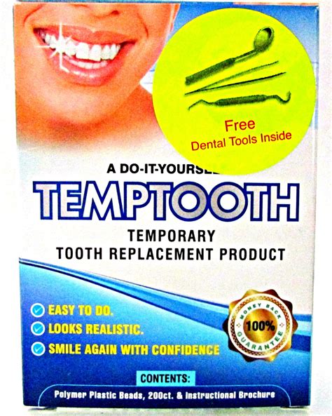 Tooth Filling Thermal Beads Do it Yourself Moldable False Teeth for  Temporary Tooth Repair the Missing and Broken Tooth Replacement Kit(2 pack)