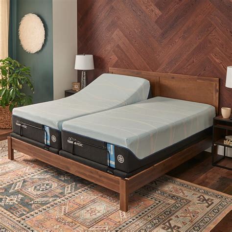 Tempurpedic base. Our foundations give your Tempur-Pedic® mattress the flat and sturdy base it needs. With profile options ranging from 9" to 2", our foundation can be used with your existing bed frame to achieve the look you want while providing the support you deserve. Starting at. $255. 