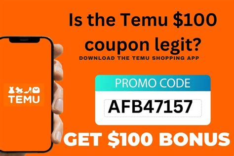 Sep 27, 2023 · Get $100 Off w/ Temu Coupon Code For Existing Customers October 2023. Find Latest Updated 50% Off Temu Codes, Free Hacks & Legit Coupon. . 