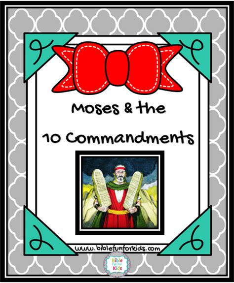 Ten Commandments Flip Chart Song Bible Fun For Kids