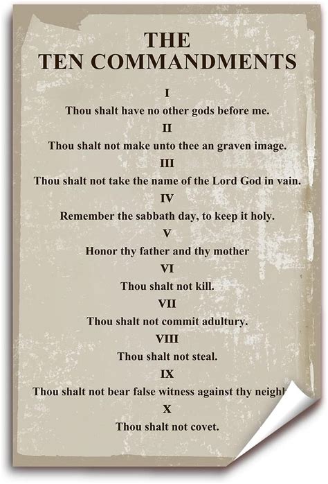 Ten Commandments Poster Version 2 That Resource Site