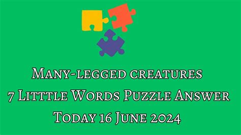 Ten-legged creature Crossword Puzzle Clue Answers