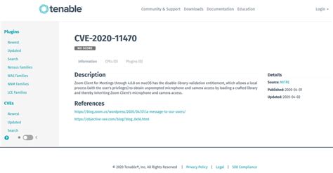 Tenable cve report.  Overview JoCERT has alerted the global cybersecurity c...