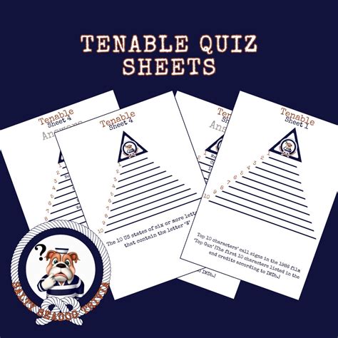 Tenable quiz show questions and answers