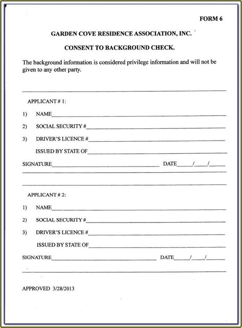 Tenant Background Check Application Form Form Resume Examples 