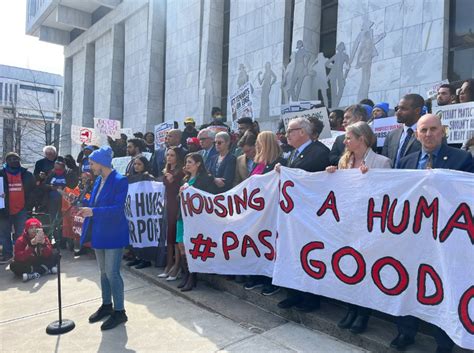 Tenants, legislators rally at Capitol for good cause eviction