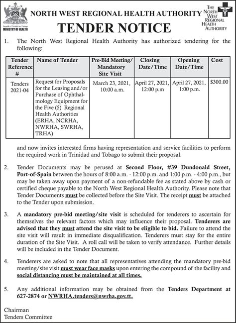 Tender Notices - Mediacorp