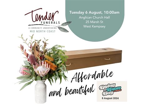 Tender funerals kempsey.  &ldquo;Tender Funerals Mid North Coast is a not-for- Tender Funerals Mid...