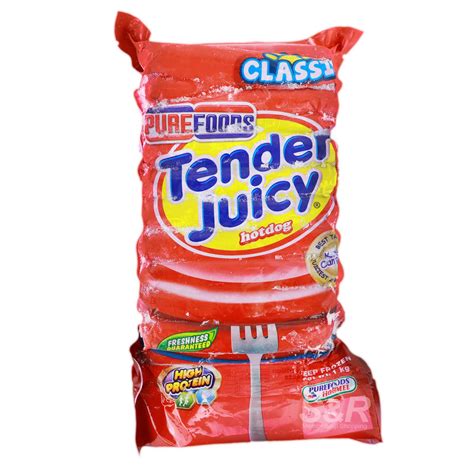 Tender juicy hotdog. 30 pcs per kilo. Juicy, tender and delicious hotdogs from Tender Juicy. Regular-sized. Cut-off for order is 8pm night before the delivery. We deliver Monday to Saturday. COD (Cash-on-Delivery) is only allowed for orders below Php4,000 and through door-to-door delivery. Delivery starts at 10am and ends 5pm. Exact delivery time cannot be guaranteed. 