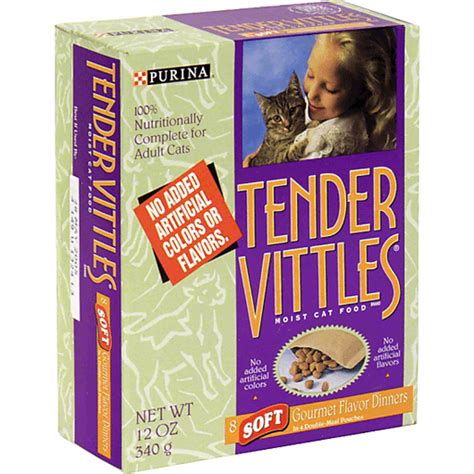 Tender vittles cat food. Feb 23, 2023 · Tender Vittles cat food was the first national semi-moist brand, offering consumers a convenient alternative to canned pet foods in pouches that could be quickly resealed for freshness. Before 2007, semi-moist cat food was a popular option among many pet owners and cats. Unfortunately, it has since been criticized for containing high levels of ... 
