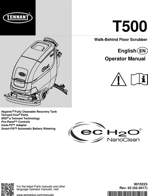 Tennant Scrubber Manual Operator & Service & Parts Manual …