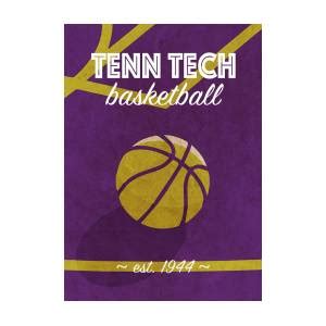 Tennessee Tech College Basketball Retro Vintage University Poster