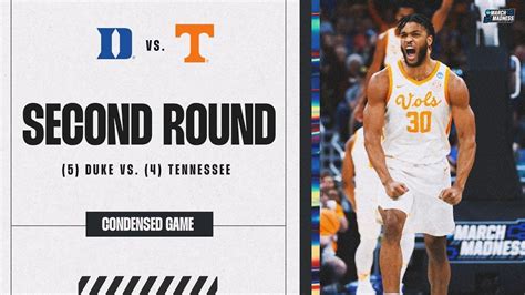 Tennessee and Duke square off in second round of NCAA Tournament