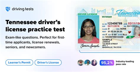 About the Tennessee Permit Test. The Tennessee permit driving test is made up of 30 total questions. Of those 30 questions, individuals will need to answer 24 of those questions correctly to pass the exam. This comes out to a minimum passing score of 80%. Individuals must be at least 15 years of age to take the Tennessee permit test..