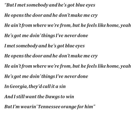 Tennessee orange lyrics. Things To Know About Tennessee orange lyrics. 