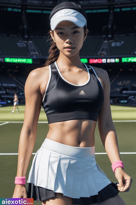 Tennis asian nude. .  ...