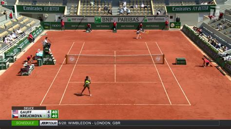 For tennis fans, watching live matches c